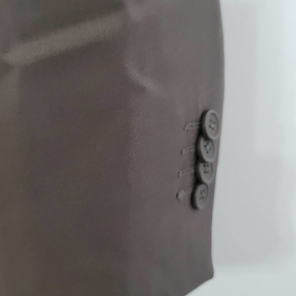 Vittorio St. Angelo Wool Suit 48R Two Piece 4 Button Single Breast Pleat No Vent - Picture 9 of 16